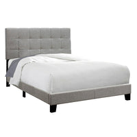 Monarch Specialties 5920F Full Size Bed - Grey Linen-BED
