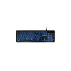 Aluratek Large Print Tri-Colour USB LED Backlit Illuminated Keyboard-Built-in multimedia and quick-access hotkeys for your convenience - e-mail, Home Page, Favorites, Play/Pause, Previous, Next, Stop, etc