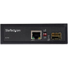 StarTech Industrial Fiber to Ethernet Media Converter - 1Gbps SFP to RJ45/ Cat6-ROBUST DESIGN: Industrial Gigabit Network Media Converter with MTBF of 500,000+ hrs @ 50C, Vibration, shock & free fall rated, Rugged IP-30 aluminum housing