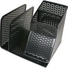 Artistic Products Metal Mesh Desk Organizer-Punched flat metal construction