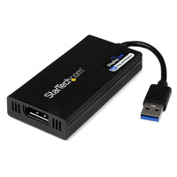 StarTech USB 3.0 to 4K Displayport External Multi Monitor Video Graphics Adapter, Displaylink Certified, Ultra Hd 4K-Enable 4K video output from your computer to a DisplayPort monitor. The USB 3.0 to DisplayPort 4K adapter allows your system to output 4K video even if your system is not capable of outputting Ultra HD resolutions