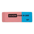 Dixon Pink-N-Ink Beveled Edge Eraser - Large - 24 Pack-Soft pink eraser side removes pencil marks cleanly with minimal abrasion