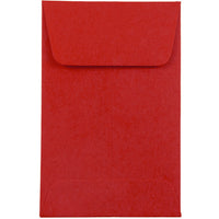 JAM Paper #1 Coin Envelopes, 2 1/4 x 3 1/2, Red Recycled, 100 Pack-Coin-sized envelopes for small items