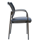 TygerClaw Mesh Mid Back, Fabric Seat Chair (TYFC2321)-Built in lumbar support to maintain proper sitting posture