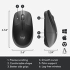 Logitech M190 Wireless Ambidextrous Mouse - Graphite-5
