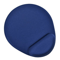 DAC MP-127 “Mini Round” Super-Gel Mouse Pad / Wrist Rest - 9" x 7-3/4" x 1" - Blue-Smooth and breathable luxurious Lycra fabric