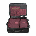 Nicci 6-Piece Luggage Organizer Set - Wine-Large Zip Bag: 15.74" x 12.20" x 4.72"