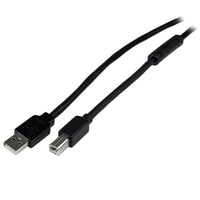 StarTech Active USB 2.0 A to B Cable, M/M, 20m/65 Ft.-Eliminate connection distance limitations, with no loss of signal quality