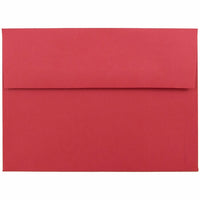 JAM Paper A7 Invitation Envelopes, 5.25 x 7.25, Brite Hue Red Recycled, 250 Pack (15945H)-Red recycled envelope