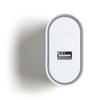 NXT Technologies Universal 1 USB Port Phone Charger - White-Wall charger with folding AC plug for portability
