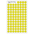 Trend Enterprises Superspots Stickers, Neon Yellow Smiles, 8000 Pack (T-46139)-Design: Smiley faces