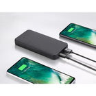 Powerology 10000mAh Qi Power Bank with PD - Charcoal-LED battery indicator