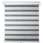 Modern Homes Cordless Sheer Shade, 60" x 72", White-Simply adjust the double layered sheer shade for the panels to align together to create soft, natural light or align the panels to fill the entire shade for room privacy