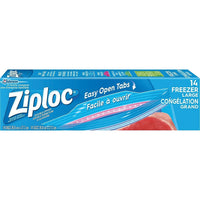 Ziploc Heavy-Duty Double-Zipper Freezer Bags - Large - 14 Pack-Each bag locks out freezer burn while keeping food fresh and full of taste