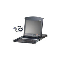 Aten 8 Port 17" Dual Rail KVM Switch-Number of computers supported: 8