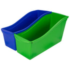 Storex Large Book Bin - Assorted Colours - 6 Pack-Link several bins together for maximum stability