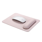 General Supply Goods + Co Vegan Leather Mousepad with Magnetic Wrist Rest - Pink Clay-Sturdy construction