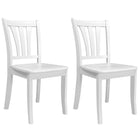CorLiving Dillon 5 Piece Extendable Wooden Dining Set, White (DSH-410-Z2)-Hidden butterfly leaf extends oval table length from 41.5 inches to 53.5 inches