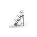 Tri-Arc Safety Slope Rolling Ladder, 8 Step, Steel Frame, 80" x 82" (KDEC108242)-Frame Material: Steel