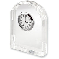 Elegance Crystal Arch Clock-Perfect accessory for the executive desk.