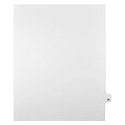 Mark Maker Legal Exhibit Index Tab White Single Tabs, 1/25th Cut, Letter Size, No Holes, Number 46, 25 Pack-White Single Tabs, 1/25th Cut