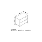 Pro-Linea 2-Shelf Bookcase, White-Durable 1" commercial grade top surface with melamine finish that resists scratches, stains and wears.
