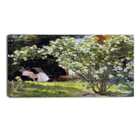 Designart P.S. Kroyer, Kroyer Seated in the Deckchair Canvas Art Print, 3 Panels, (PT5027-32-16)-Print