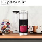 Keurig K-Supreme Plus Single Serve K-Cup Pod Coffee Maker - With Stainless Steel And MultiStream Technology - Silver-Back-to-back brewing: Immediately brew a second cup, no need to wait for reheating
