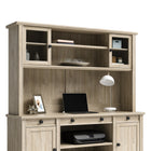 Sauder Hammond Computer Desk Hutch - Chalk Oak (428248)-Chalk Oak, Engineered Wood