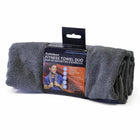Zenzation Athletics Microfibre Fitness Towels - 16" x 36" - Grey/Purple - 2 Pack-Up to 10 x more absorbent than cotton