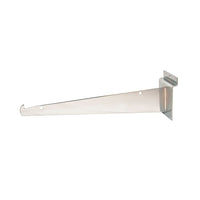 Can-Bramar Slatwall Shelf Bracket, 16", Chrome, 50 Pack-16" slatwall shelf bracket with knife edge