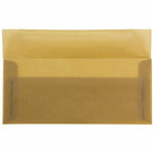 JAM Paper #10 Business Translucent Vellum Envelopes - 4.125" x 9.5" - Earth Brown - 50 Pack-Quantity: 50 envelopes per pack