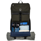 Lencca Logan 17" Laptop Travel Backpack - Green-Water repellent taslon interior lining.