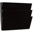 Storex Wall Files - Legal Size - Black - 18 Pack - 6 Sets of 3-Rounded edges won't snag or tear paper