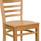 Flash Furniture HERCULES Series Ladder Back Natural Wood Restaurant Barstool-Solid European Beech Hardwood Construction