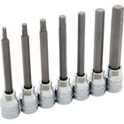 Dynamic Tools 3/8" Drive 7 Piece SAE, Long Hex Socket Set, 1/8" - 3/8"-Contains: 1/8", 5/32", 3/16", 7/32", 1/4", 5/16", 3/8