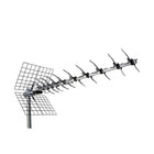 Digiwave UHF Outdoor TV Digital Antenna, 16.8" x 21" x 48", Silver-Strong performance across channels 2-69