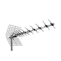 Digiwave UHF Outdoor TV Digital Antenna, 16.8" x 21" x 48", Silver-Strong performance across channels 2-69