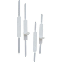 Staples Steel Prong Self-Adhesive Fasteners - 2-3/4" Base - 2" Capacity - 100 Pack-Fasteners secure loose papers quickly and easily for an organized, clutter-free office