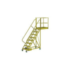 Tri-Arc Unsupported 80" Cantilever Rolling Ladder, Perforated, 109" x 30" (UCU500840246)-Frame Material: Steel