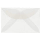JAM Paper 3drug Mini Small Envelopes, 2 5/16 x 3.63, Clear Translucent Vellum, 1000 Pack (LECV900B)-Clear