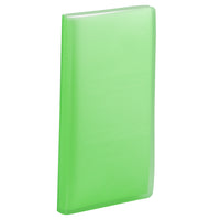 JAM Paper 72-Card Capacity Business Card Book - 4" x 7-1/4" - Green-English only packaging