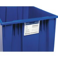 Quantum Storage Systems Label Holder For Stack & Nest Tote - 36 Pack-36 Pack