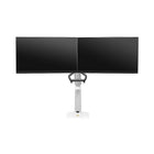 North Bayou 24"-32" Gas-Strut Desktop Dual Monitor Arm - White (F32-W)-Weight Capacity: 4.4 to 33 lbs