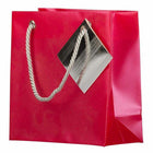 JAM Paper Opaque Shopping Bags - Mini - 5 3/4 x 5 3/4 x 2 1/2 - Red - 100 Pack-Quantity: 100 per pack