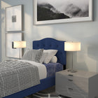 Flash Furniture Cambridge Tufted Upholstered Twin Size Headboard - Navy Fabric-Headboard Size: 39.25''W x 3''D x 24''H