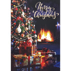 Mill Brook Studio "Merry Christmas" Tree Greeting Cards with Envelopes - 5-3/8" x 7-3/4" - 18 Pack-Greeting Cards