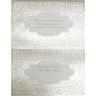 Rosedale 5-1/2" x 8" With Sincere Sympathy White Gold Greeting Cards And Envelopes, 6 Pack (19948)-Card shop quality greeting cards