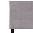 Flash Furniture Bedford Tufted Upholstered Twin Size Headboard - Light Grey Fabric-Light Grey Fabric Upholstery