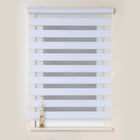 Modern Homes Sheer Shades with Metal Ball Chain, 40" x 84", White, (68109)-Colour: white